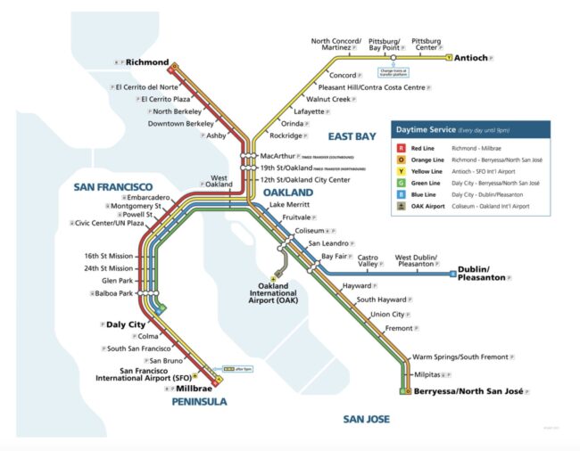 バート路線図マップ